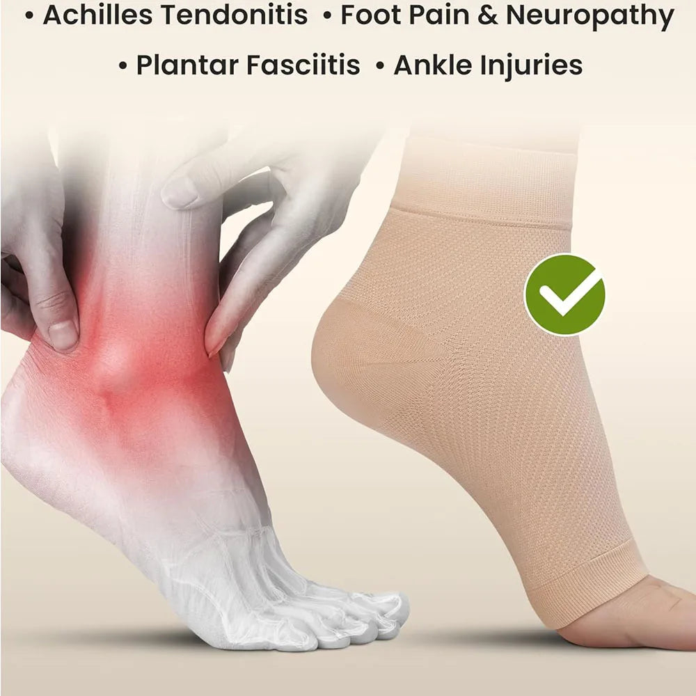 Ankle Compression Sleeve for Plantar Fasciitis and Swelling - 3