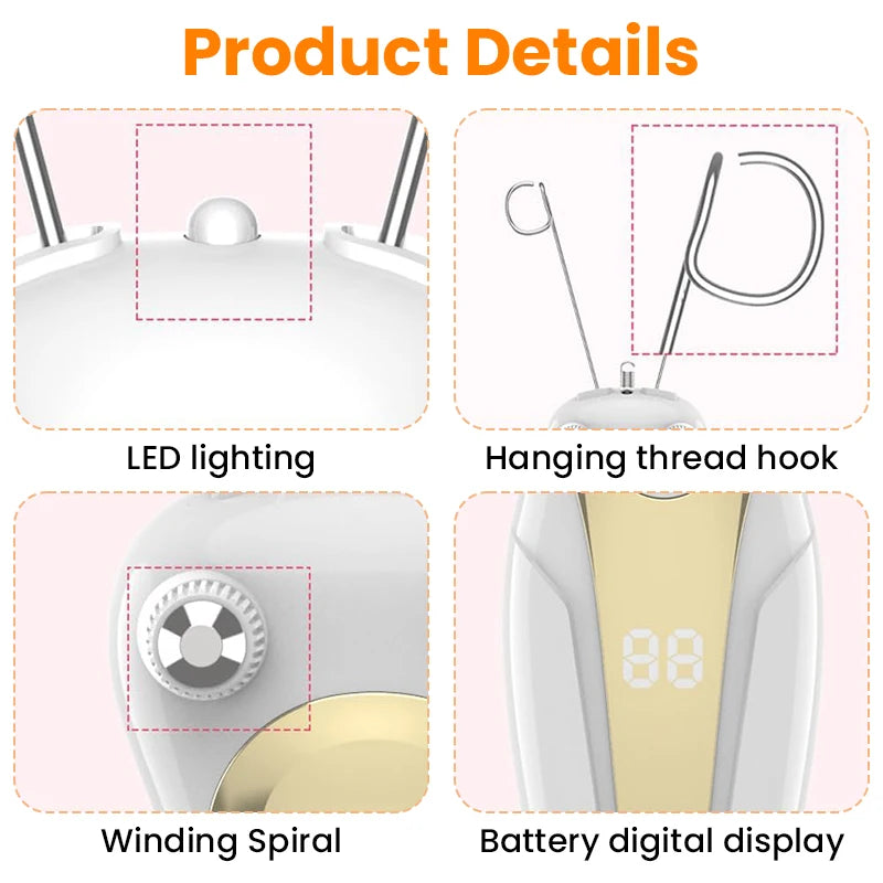 Electric Threading Epilator for Painless Facial Hair Removal - 10