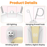 Electric Threading Epilator for Painless Facial Hair Removal