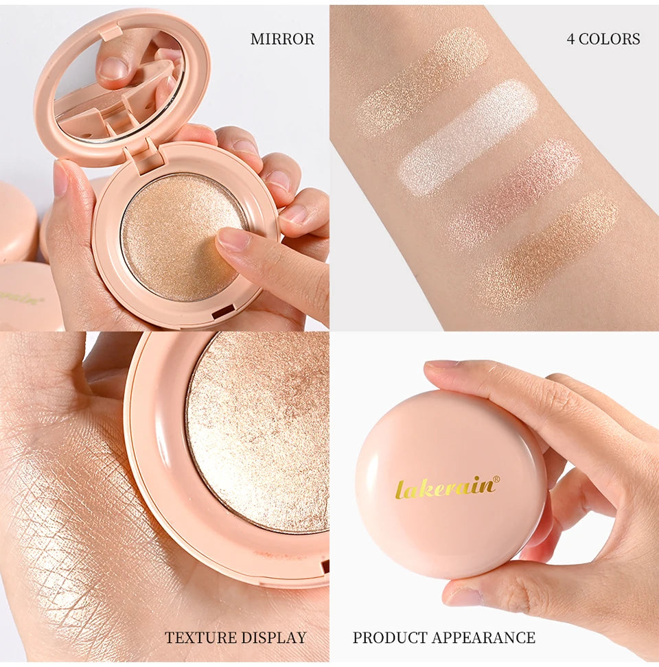 Silken Touch Baked Highlighter Powder for Radiant Glow - 16