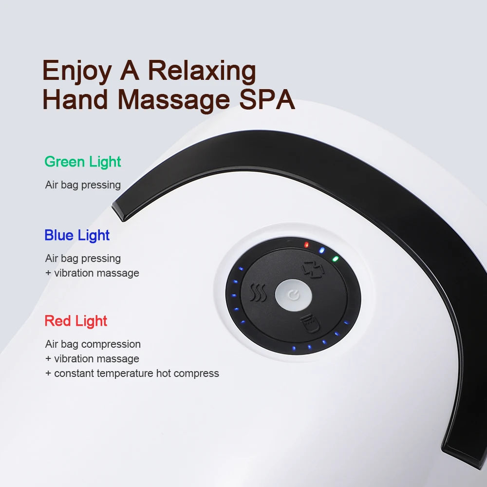 Electric Air Compression Hand Massager with Heat Therapy - 13