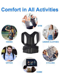 Adjustable Upper Back and Shoulder Posture Corrector Brace