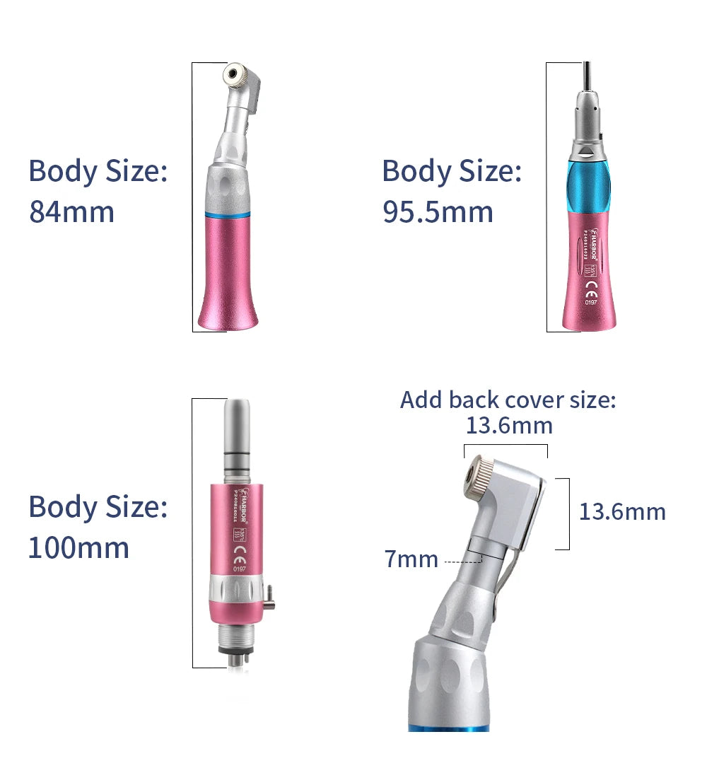 Professional Dental Handpiece Kit with LED and Water Spray - 19