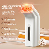 Portable Handheld Garment Steamer for Travel and Home
