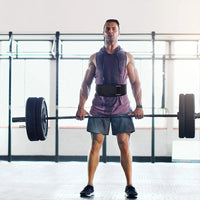 Self-Locking Weight Lifting Belt for Stability and Support