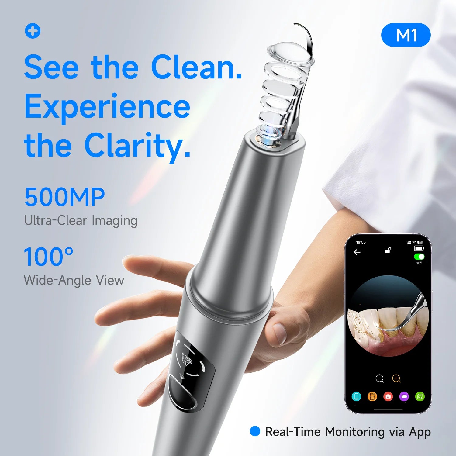 Visible Ultrasonic Teeth Whitening & Plaque Remover - 5