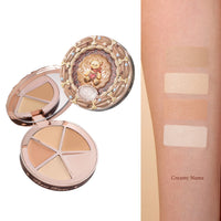 4-Color Cream Concealer Palette for Flawless Coverage