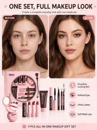 9-Piece All-in-One Professional Makeup Beauty Gift Set