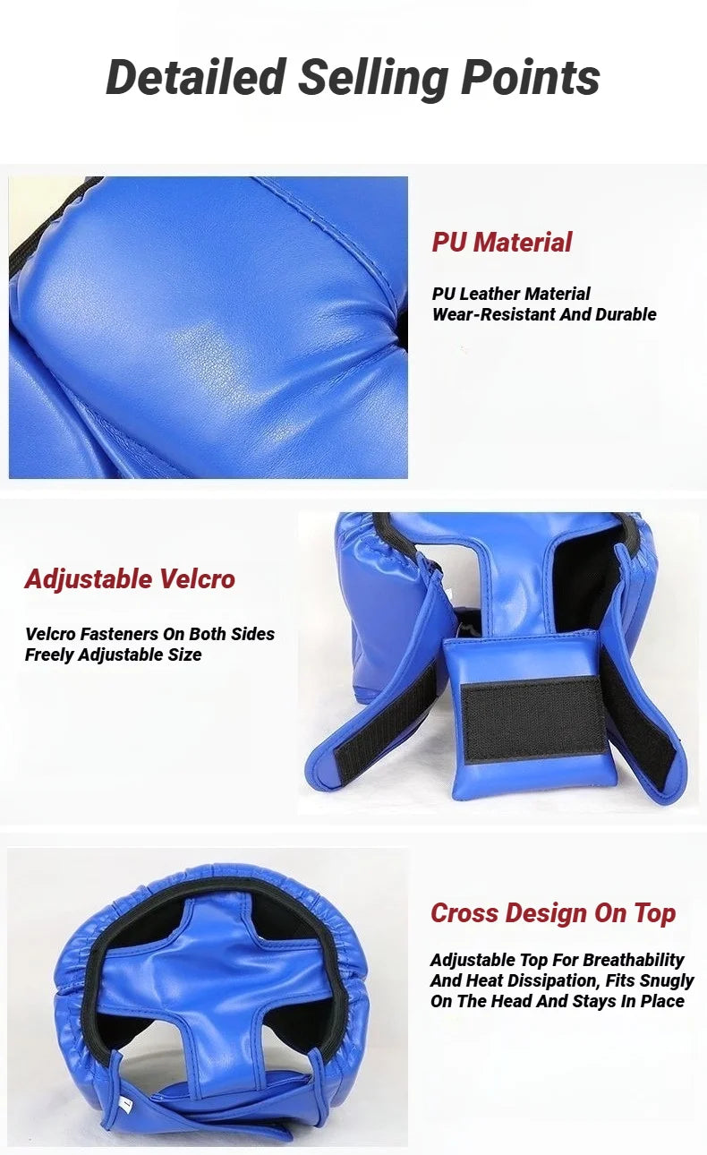 Professional Protective Boxing Headgear for Combat Training - 8