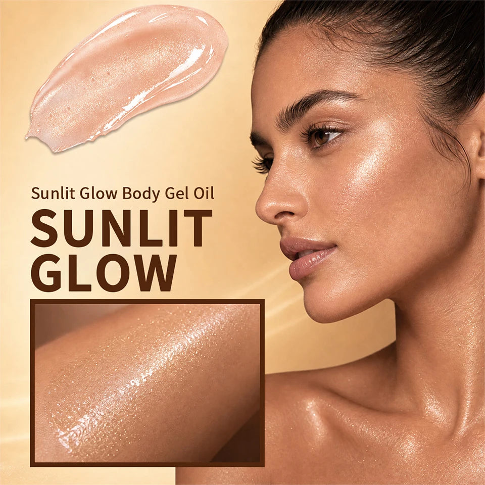 Shimmering Body Glow Oil for Radiant Sun-Kissed Skin - 10