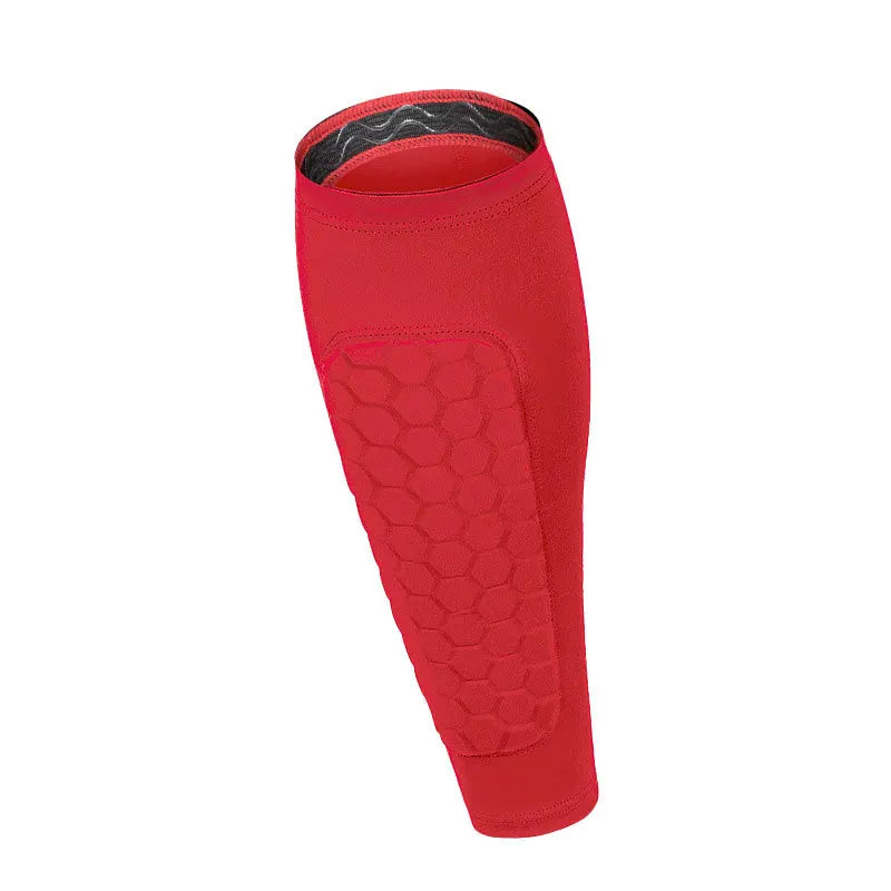 Protective Soccer Shin Guard Sleeves with Honeycomb Padding - 13