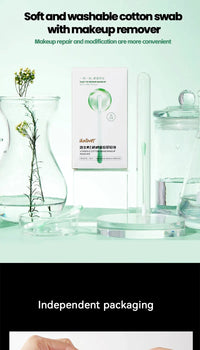 Pre-Soaked Makeup Remover Cotton Swabs for Precision Cleaning