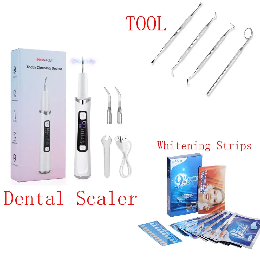 Ultrasonic Electric Teeth Tartar and Plaque Remover - 27