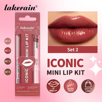 3-Piece Waterproof Matte Lip Makeup Set for Travel