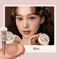 Matte Finish Silk Satin Blush Powder for Cheeks