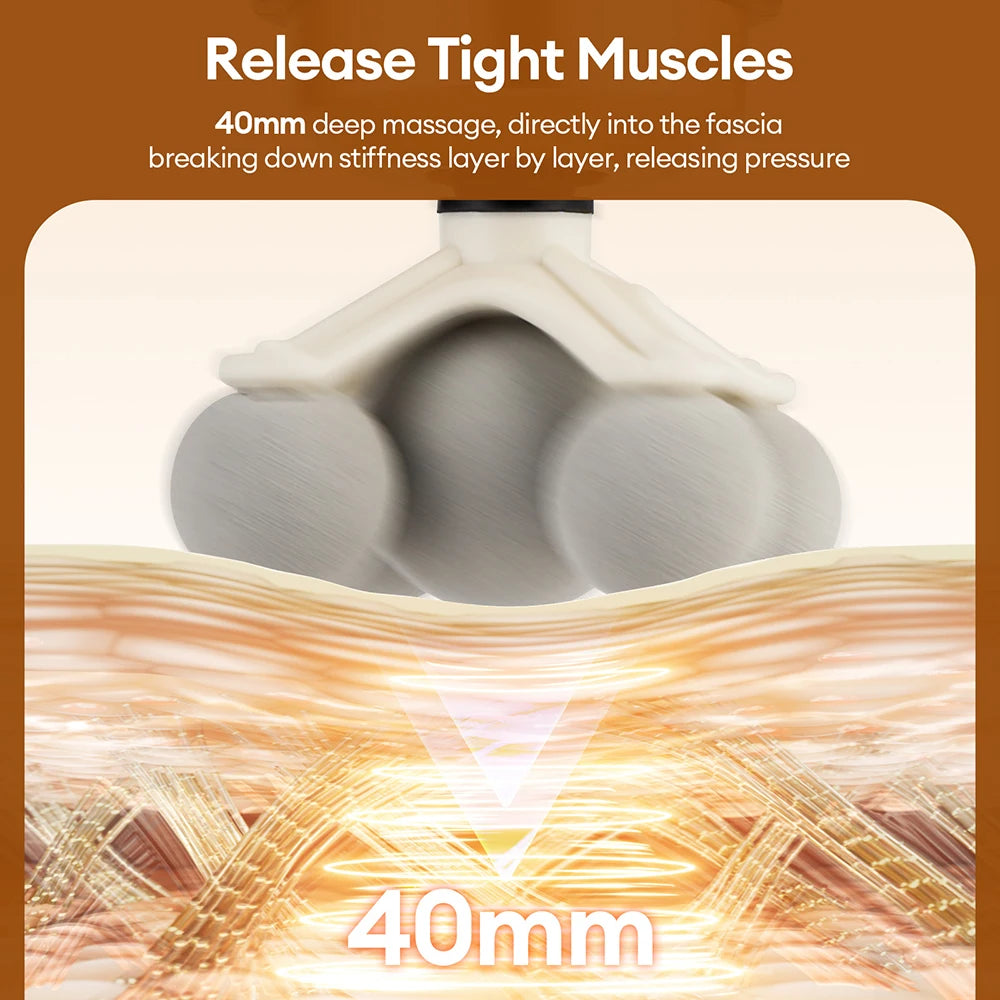 99-Level Professional Deep Tissue Muscle Massage Gun with 11 Heads - 6