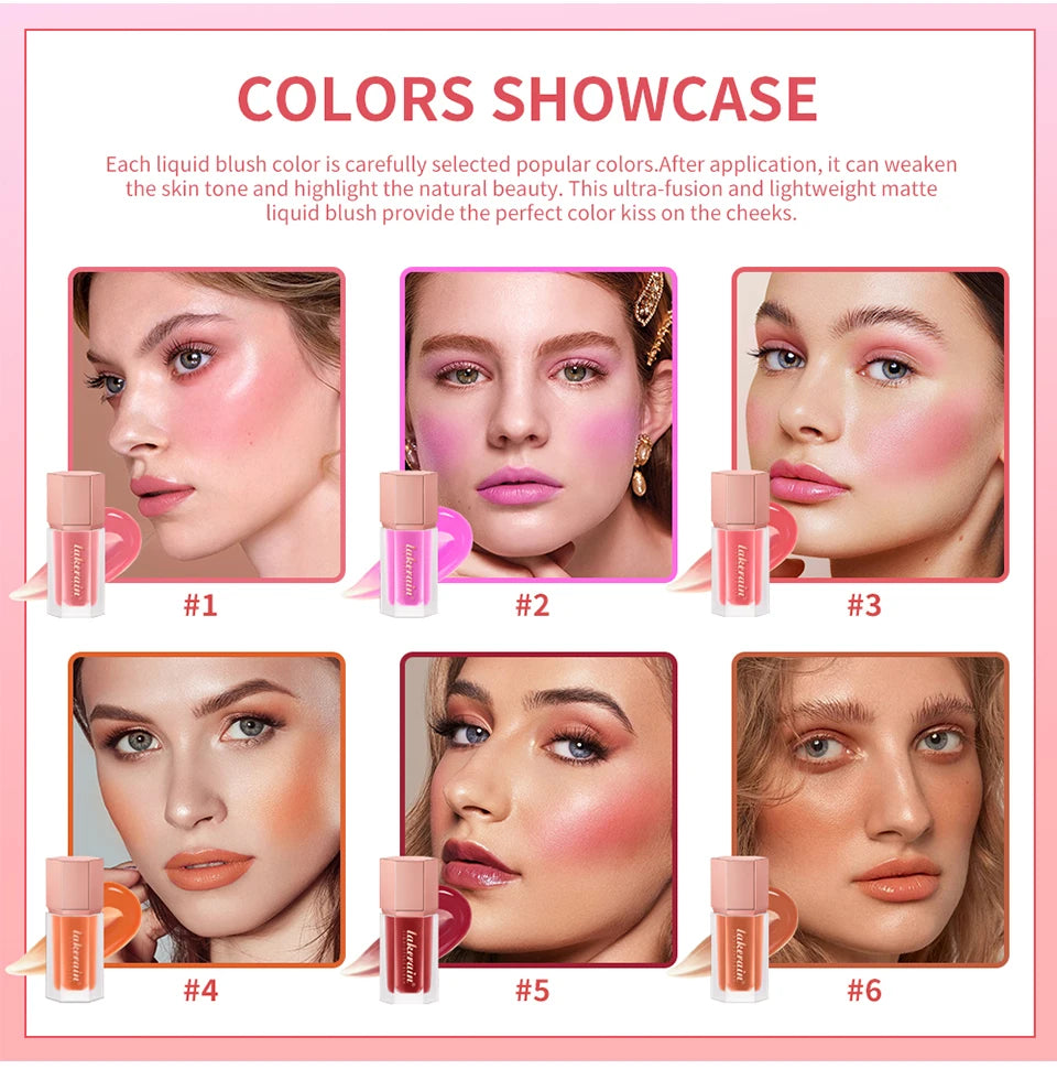 Long-Lasting Waterproof Liquid Matte Blush - 9