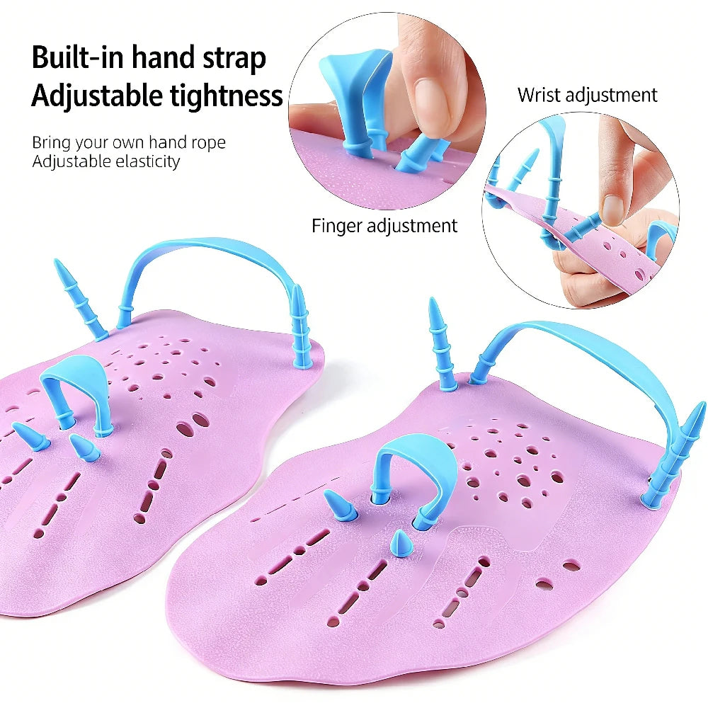 Swimming Training Hand Paddles with Adjustable Straps - 5