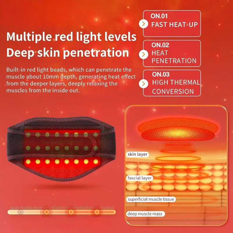 660nm Red Light Heating Neck Brace for Pain Relief - 6