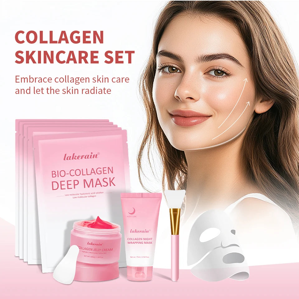 Collagen Hydrating Face Skincare Set for Radiant Skin - 9