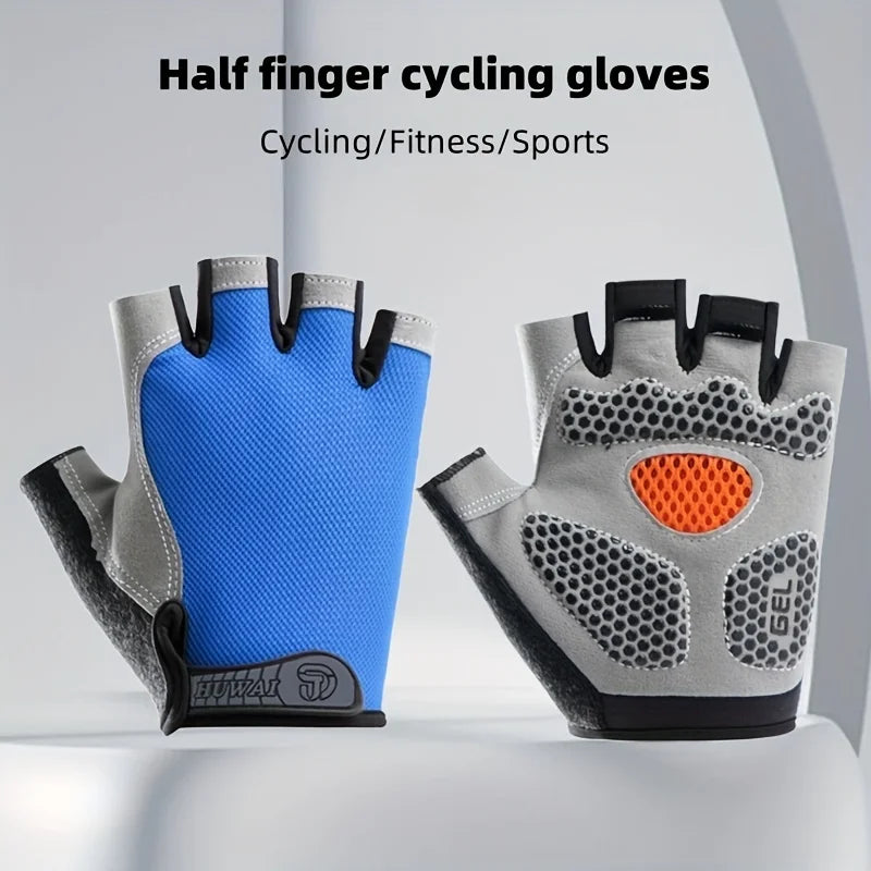 Anti-Slip Half Finger Gel Cycling Gloves - 10