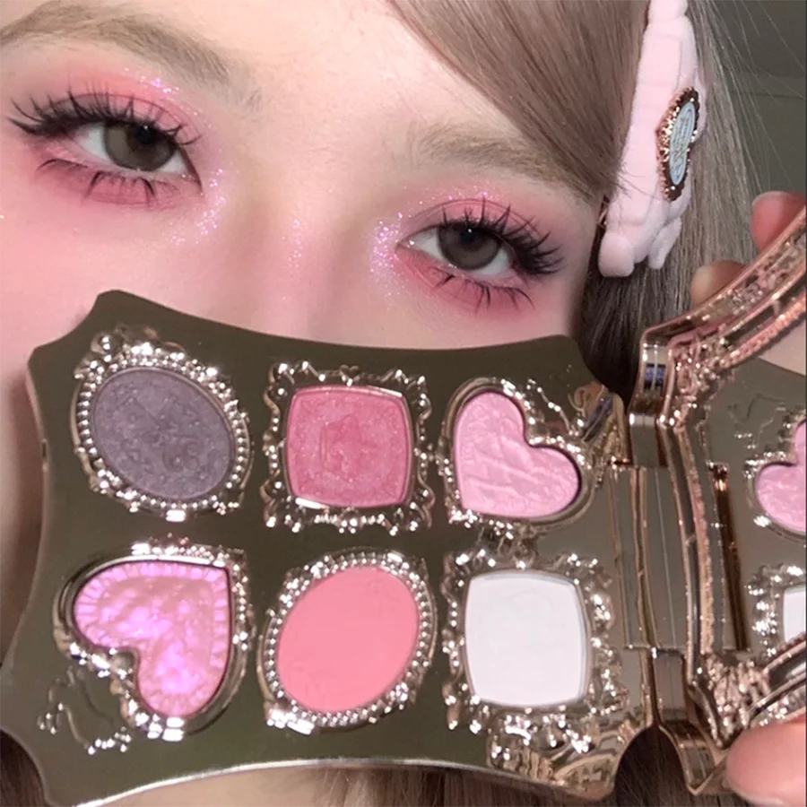 6-Color Matte and Shimmer Eyeshadow Palette - 5