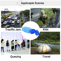 Portable Retractable Emergency Urinal for Travel and Camping