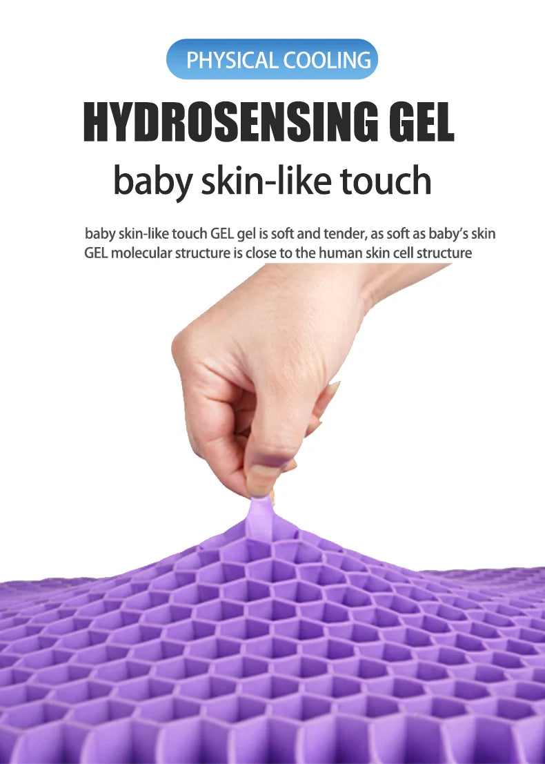 Breathable Honeycomb Gel Seat Cushion for Pain Relief - 11