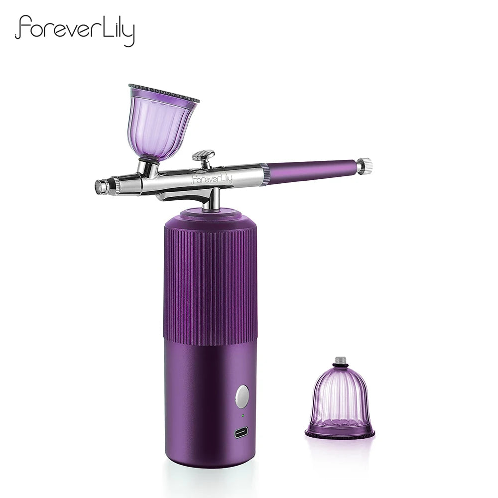 Portable Mini Airbrush Kit for Nail Art and Makeup - 57