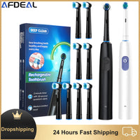 Rechargeable Rotary Electric Toothbrush with 4 Heads
