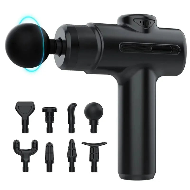 Deep Tissue Percussion Muscle Massage Gun with 8 Heads