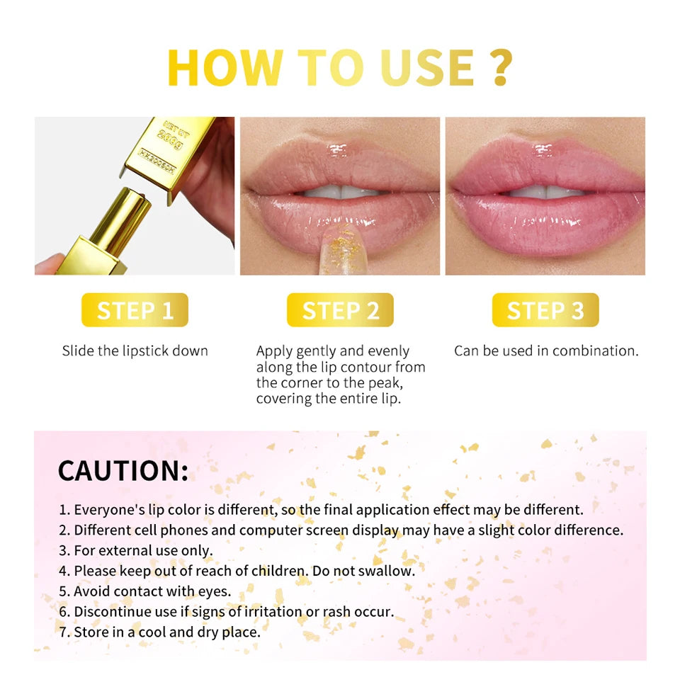24K Gold Color Changing Moisturizing Lip Balm - 16