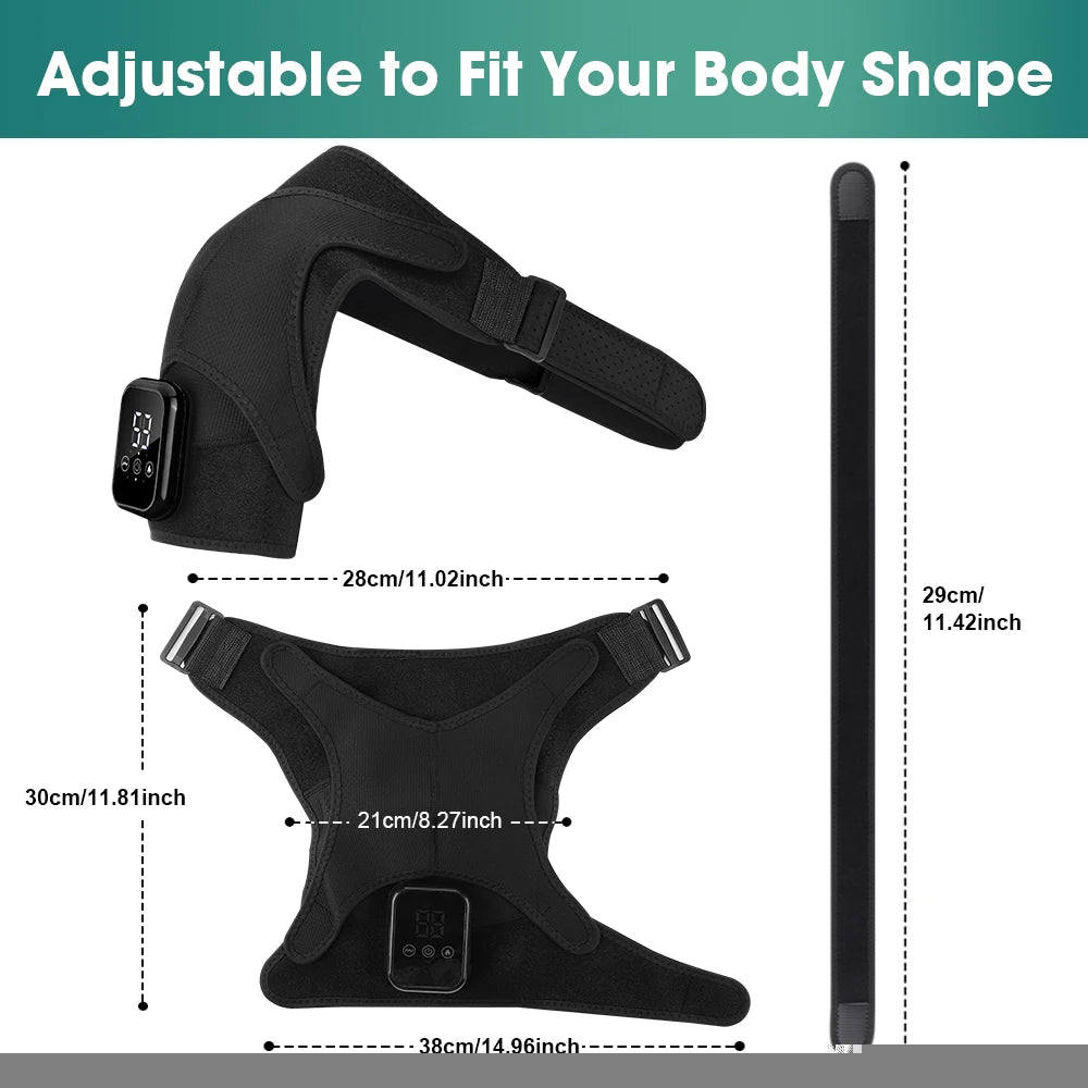 Heated Vibration Shoulder Massager for Pain Relief - 19