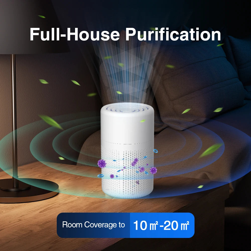 Portable HEPA Desktop Air Purifier for Home and Car - 7