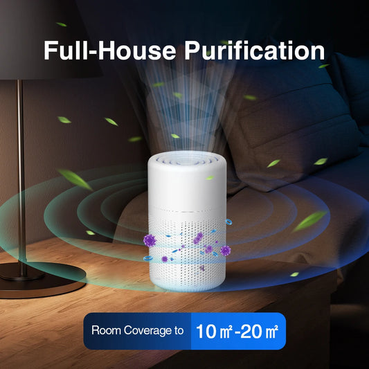 Portable HEPA Air Purifier for Home and Car