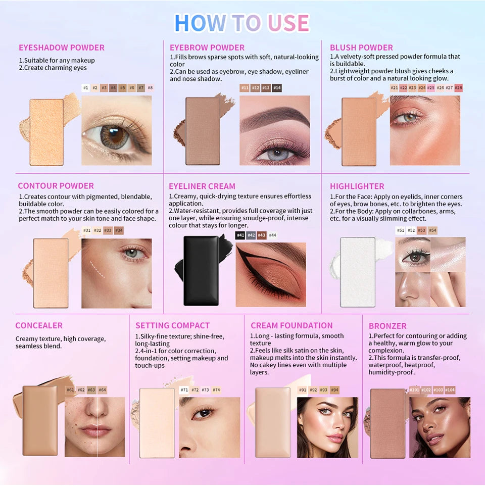 Magnetic DIY Multi-Use Makeup Palette - 14