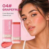3-in-1 Cream Blush Stick for Cheeks, Lips, and Eyes