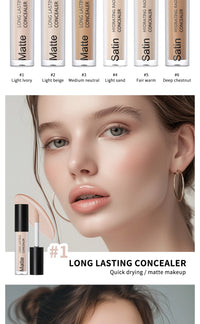 High-Coverage Long-Lasting Matte Face Concealer