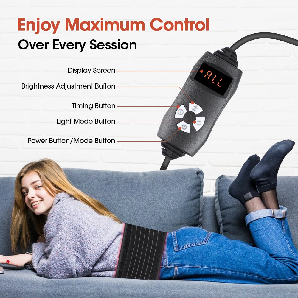 Infrared Red Light Therapy Belt for Pain Relief and Skin Care - 8