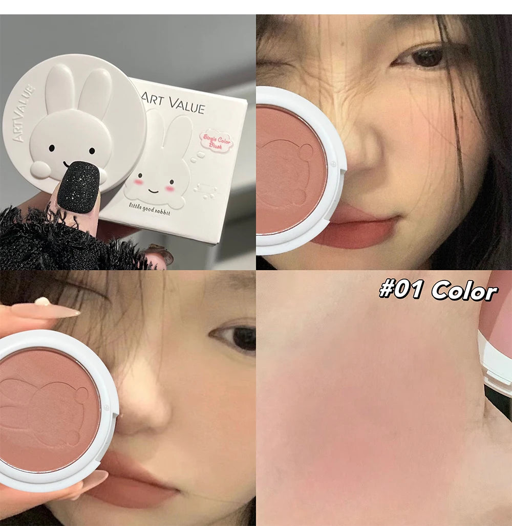 Matte Bunny Blush Palette for Natural Cheek Color - 17