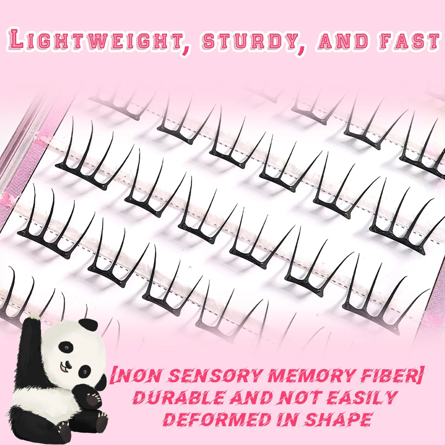 Self-Adhesive Manga Style DIY Cluster Lashes - 7