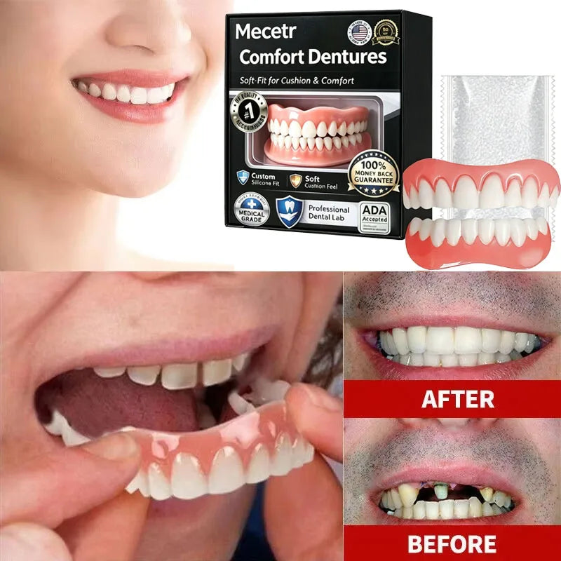 Adjustable Silicone Cosmetic Dentures for Instant Smile Correction - 3