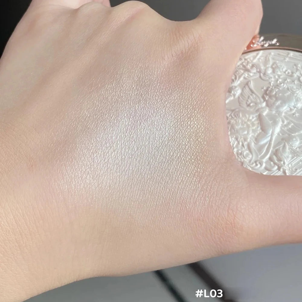 Embossed Shimmer Face Highlighter Palette - 14
