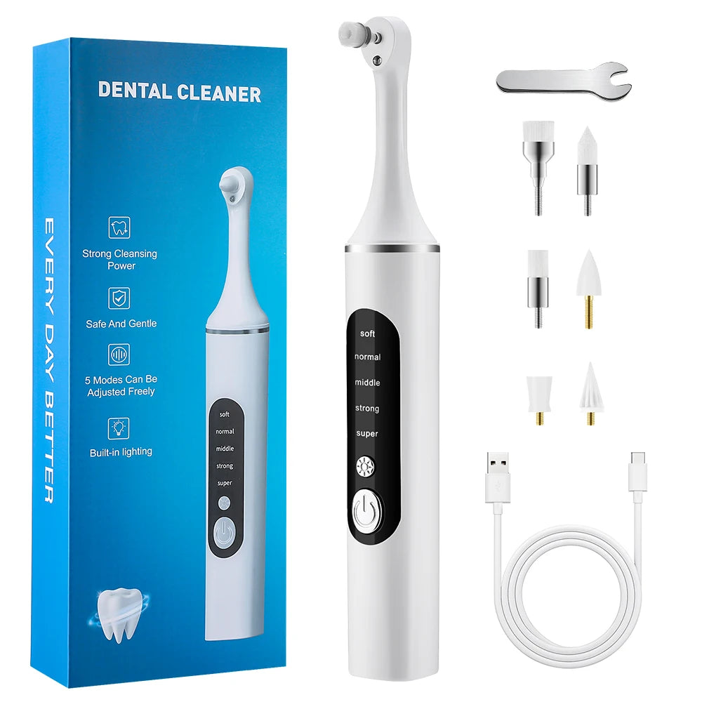 Electric Rechargeable Teeth Polishing and Whitening Kit - 12