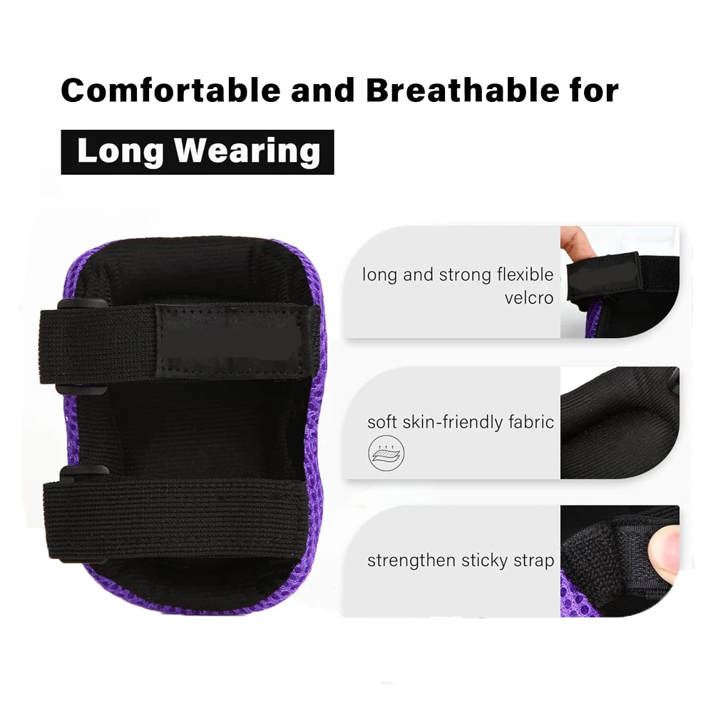 6-Piece Kids Protective Gear Set for Skating and Cycling - 2