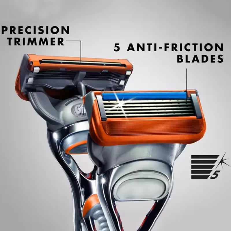 5-Blade Precision Razor Refills for Smooth Shaving - 2