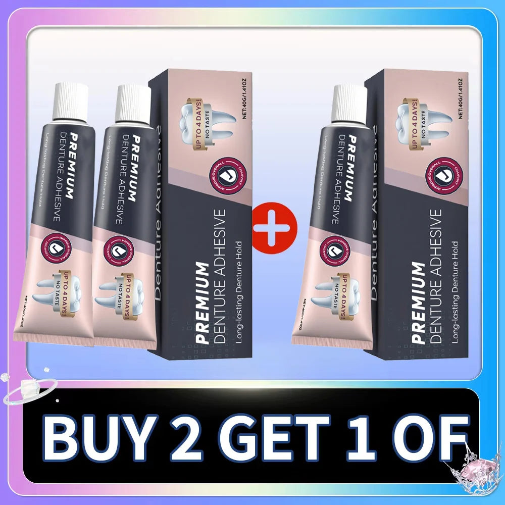 Waterproof Zinc-Free Denture Adhesive Cream - 7