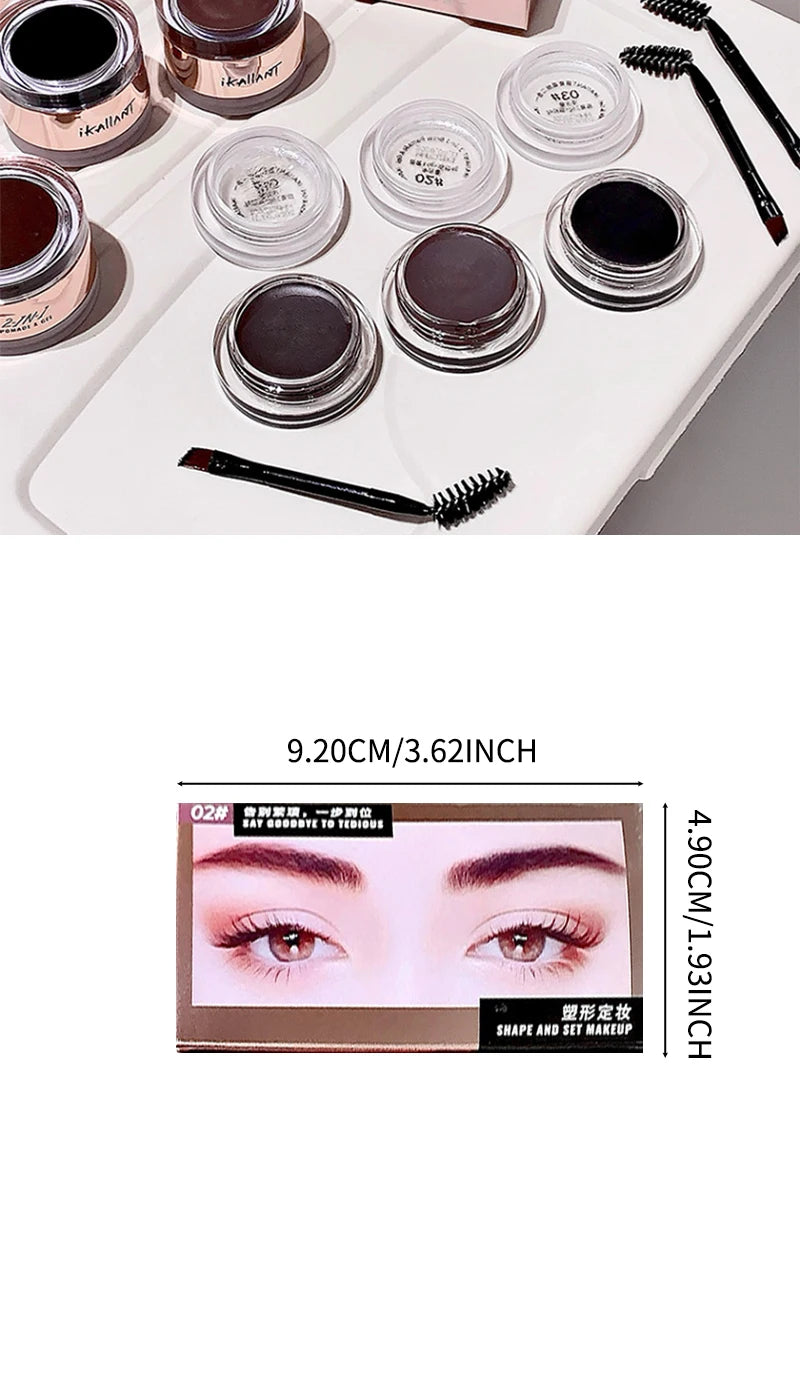 2-in-1 Eyebrow Cream and Gel Set for Defined Brows - 17