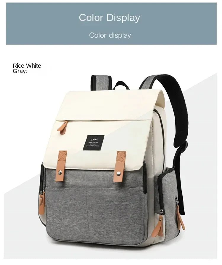 Waterproof Large Capacity Diaper Bag Backpack for Parents - 34