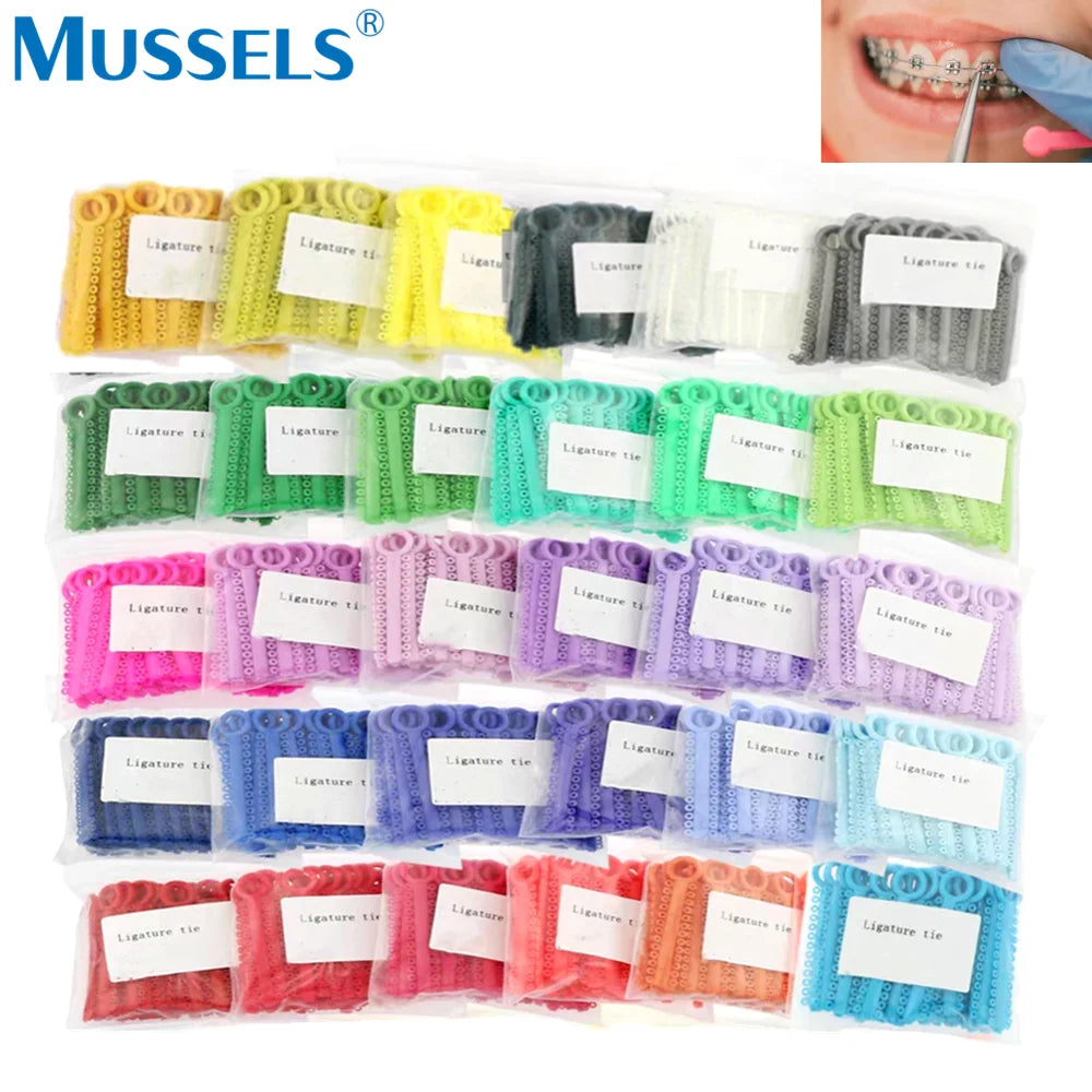 Orthodontic Elastic Ligature Ties for Dental Braces - 2